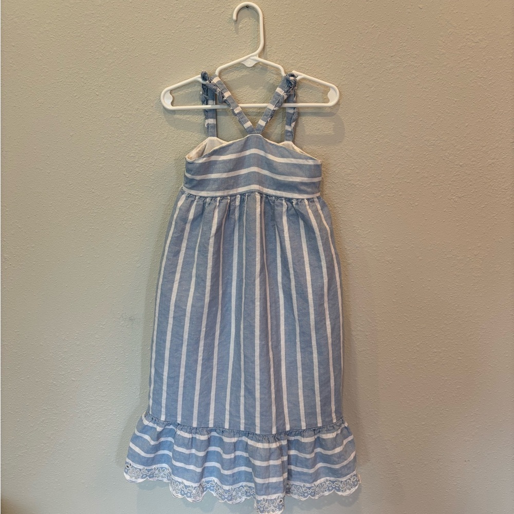 Janie and Jack Coastal Striped Maxi Dress SZ 4